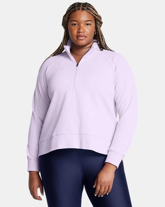 Women's UA Rival Fleece Textured ½ Zip Product Image