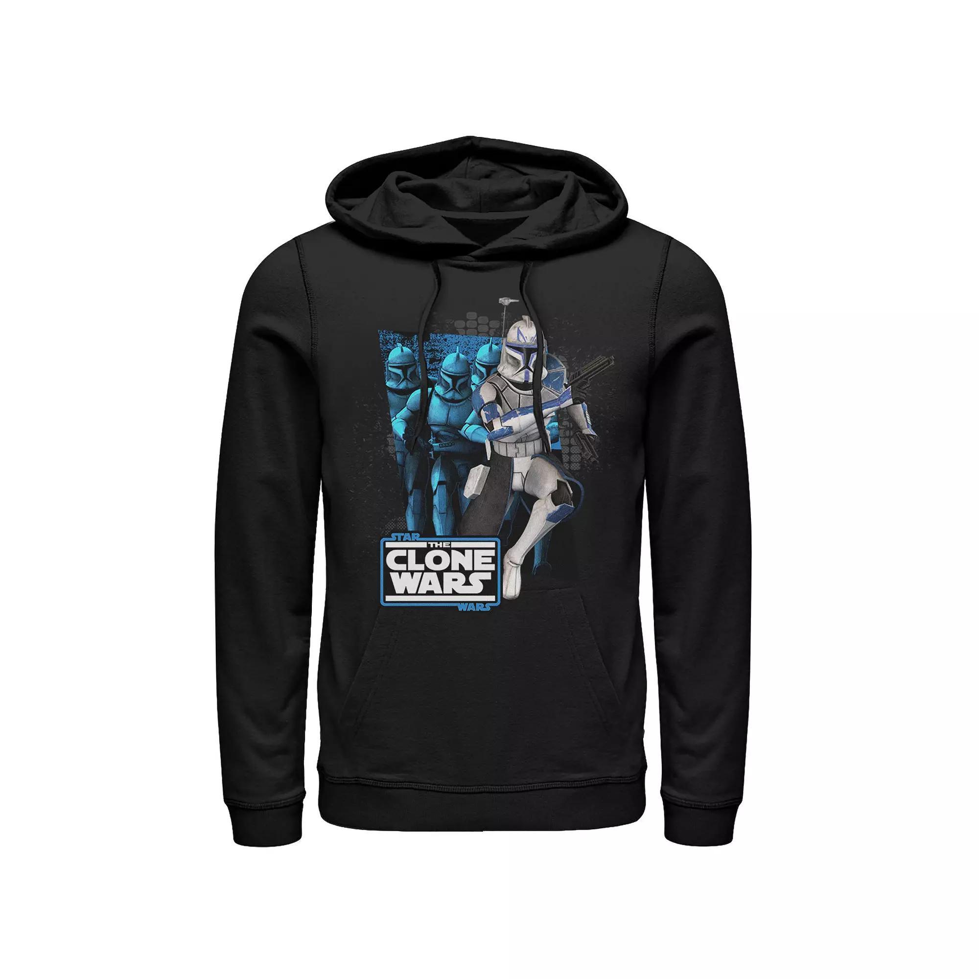 Men's Star Wars: The Clone Wars Clone Captain Rex Mashup Hoodie, Size: Medium, Black Product Image