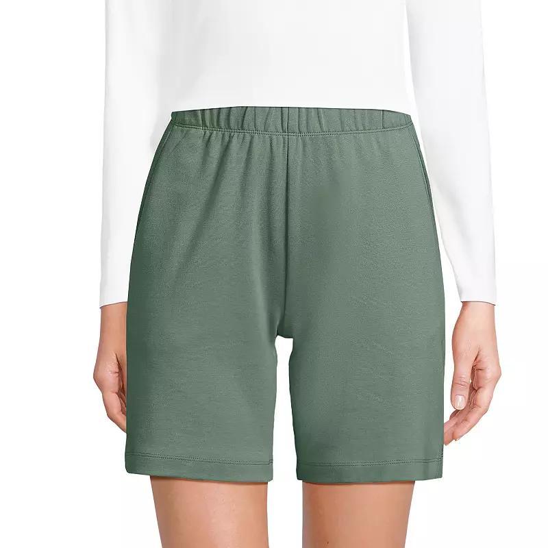 Women's Lands' End Sport Knit Pull-On Shorts, Size: XS, Black Product Image