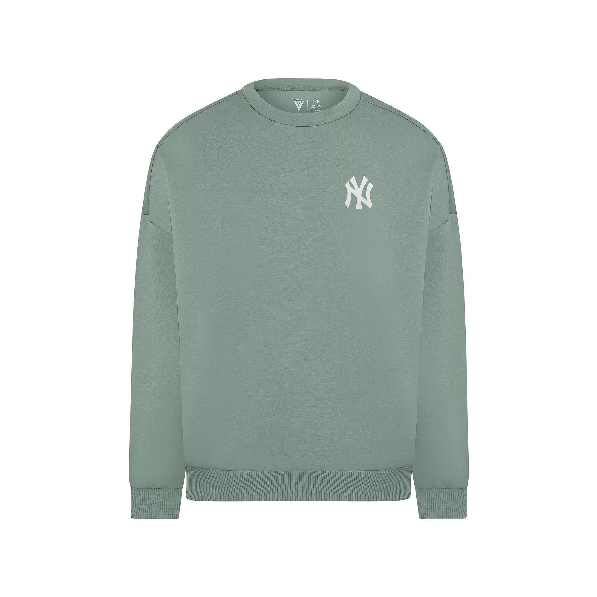 Women's Levelwear Sage Green Philadelphia Phillies Luxe Signature Tri-Blend Pullover Sweatshirt, Size: Medium, Team Product Image