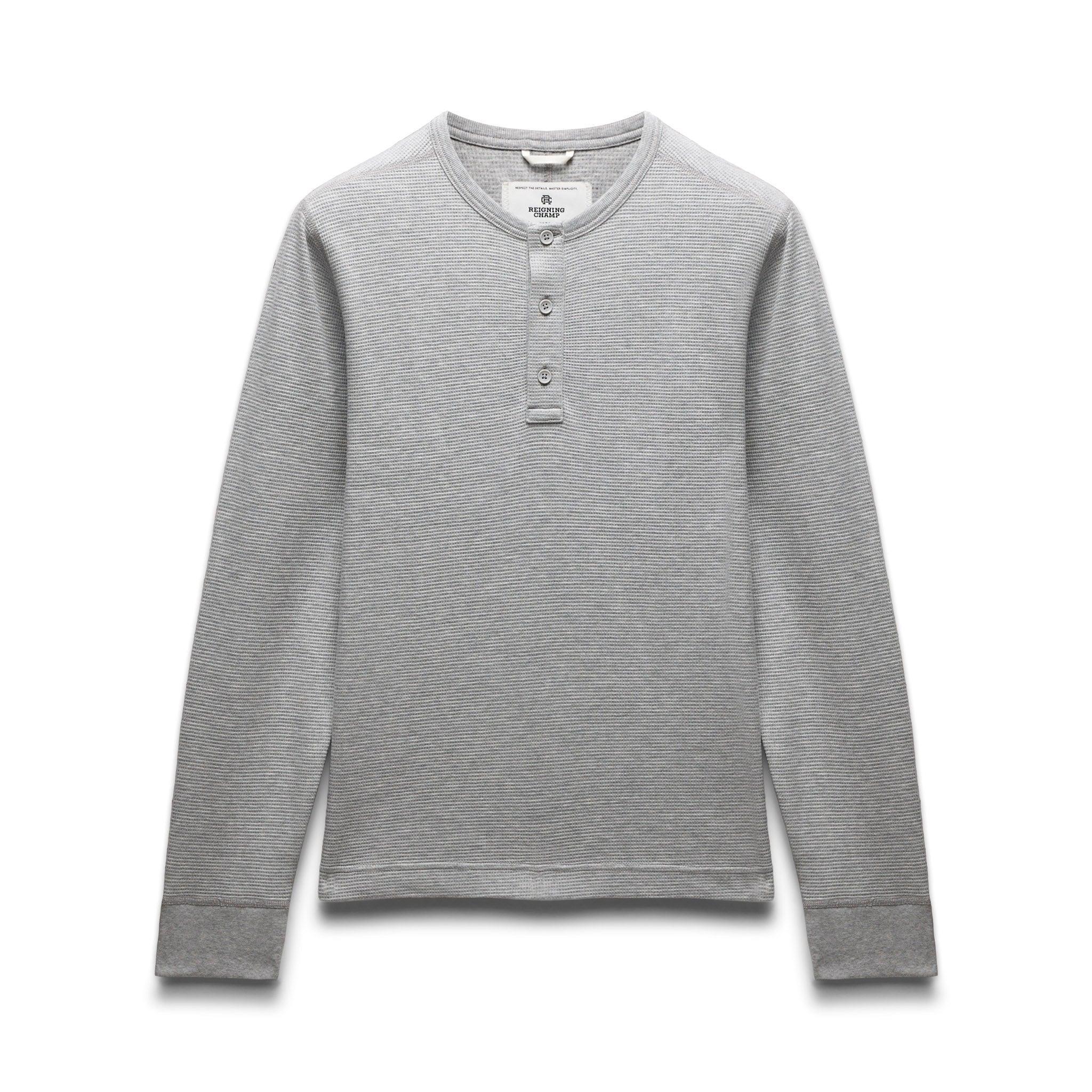 Lightweight Waffle Standard Henley Male Product Image