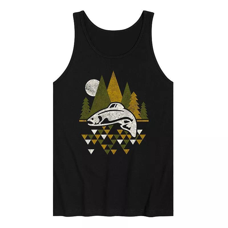Mens Trout Mountain Tank Top Product Image