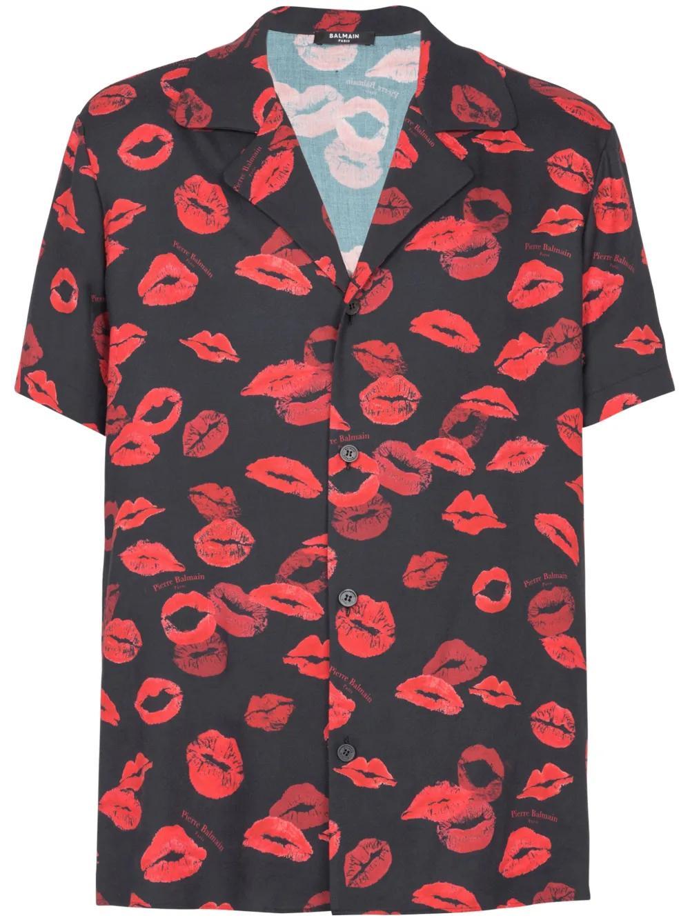 kiss-print shirt Product Image