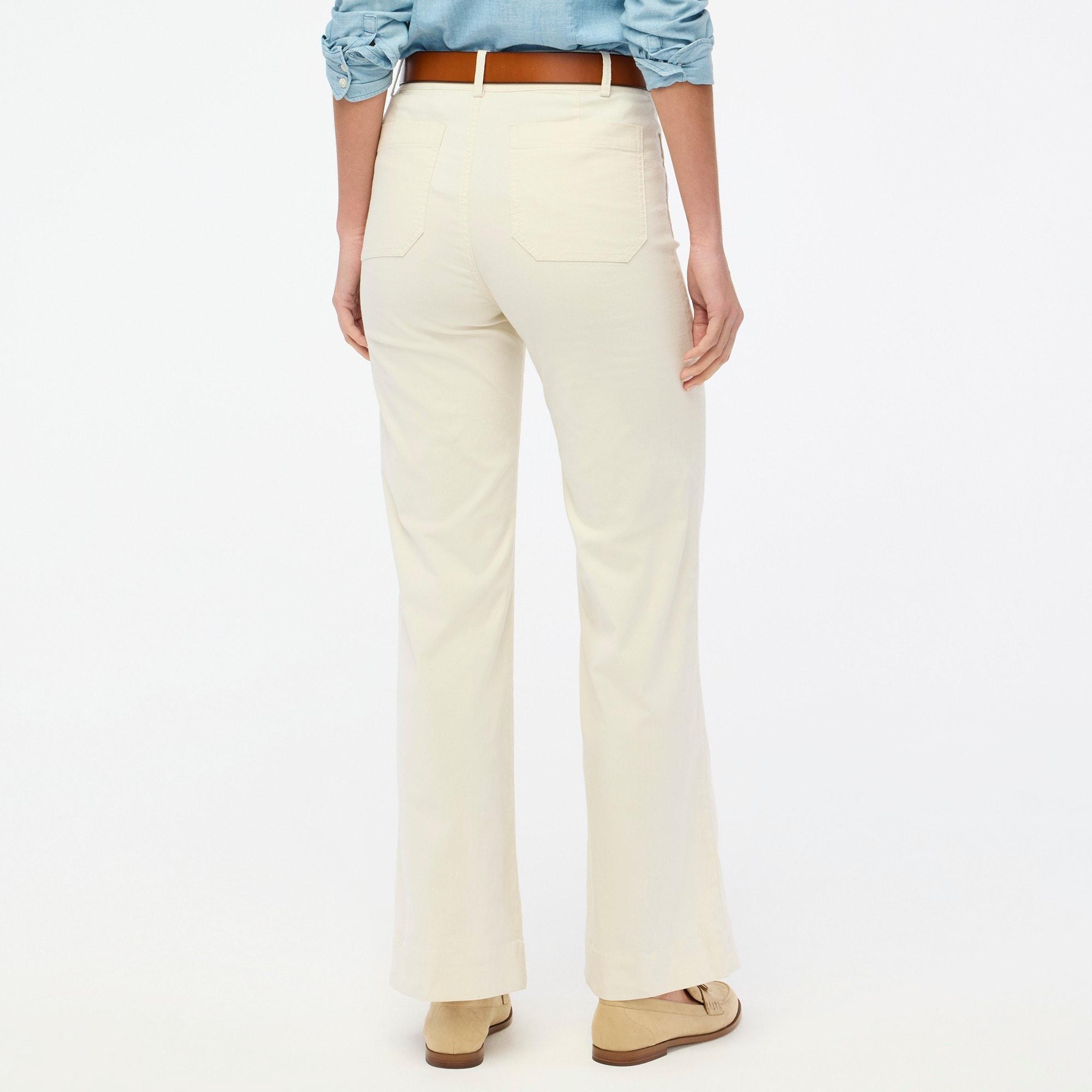 Lizzie high-rise patch-pocket wide-leg pant Product Image