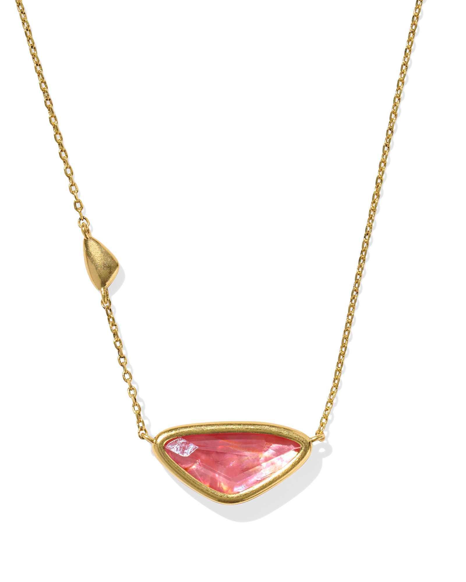 Margot Vintage Gold Short Pendant Necklace Product Image