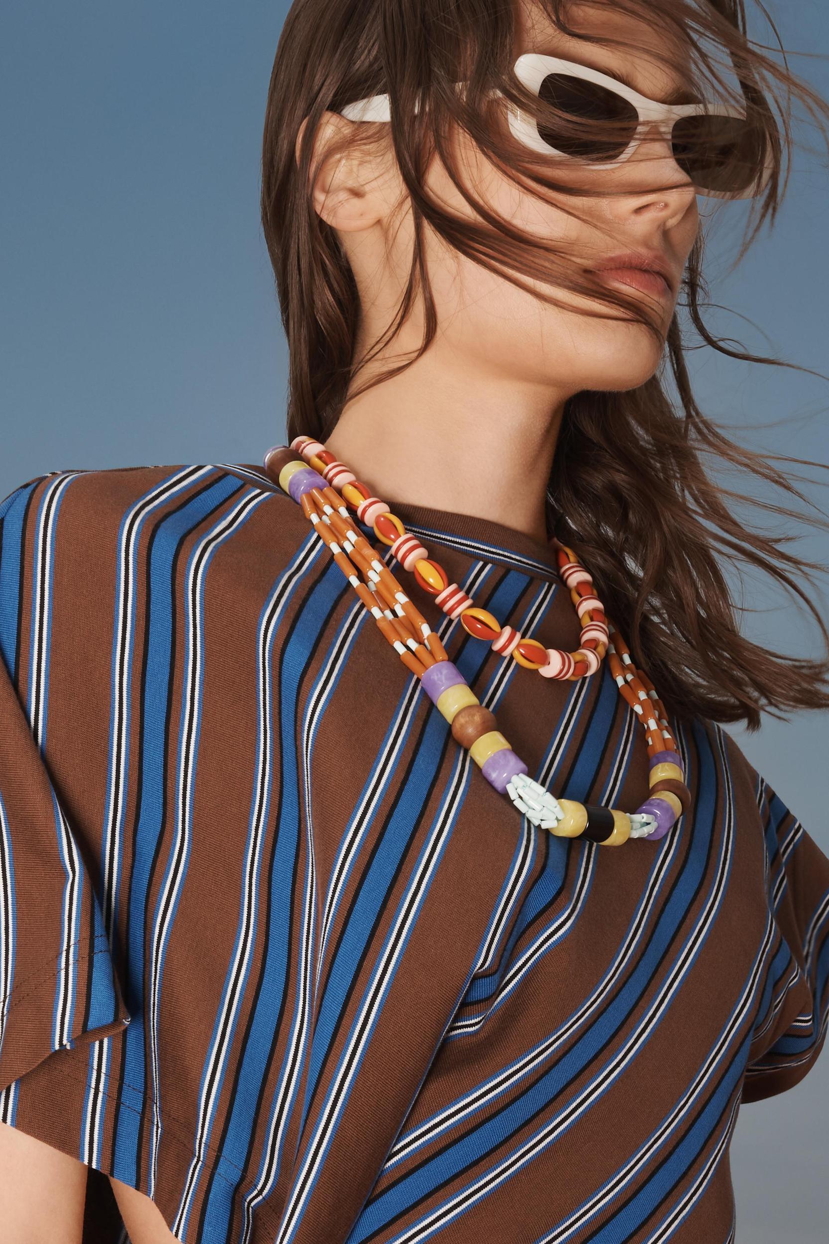 LIMITED EDITION STRIPED DRAPED DRESS Product Image