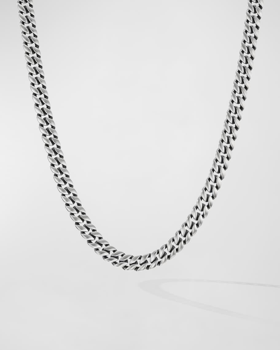 David Yurman Mens Curb Chain Necklace in Sterling Silver, 8mm Product Image