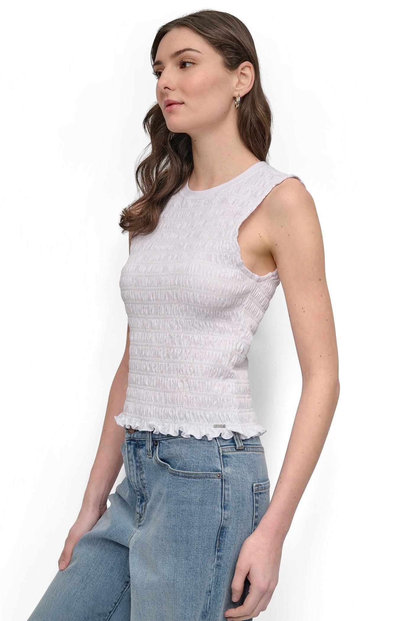SMOCKED TEE Product Image