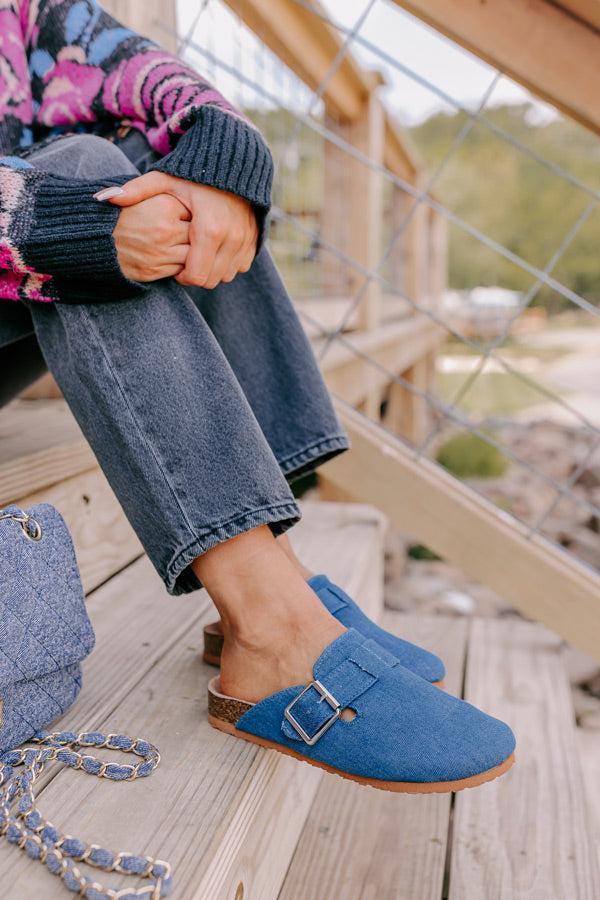 The Carolina Clog In Dark Wash Product Image