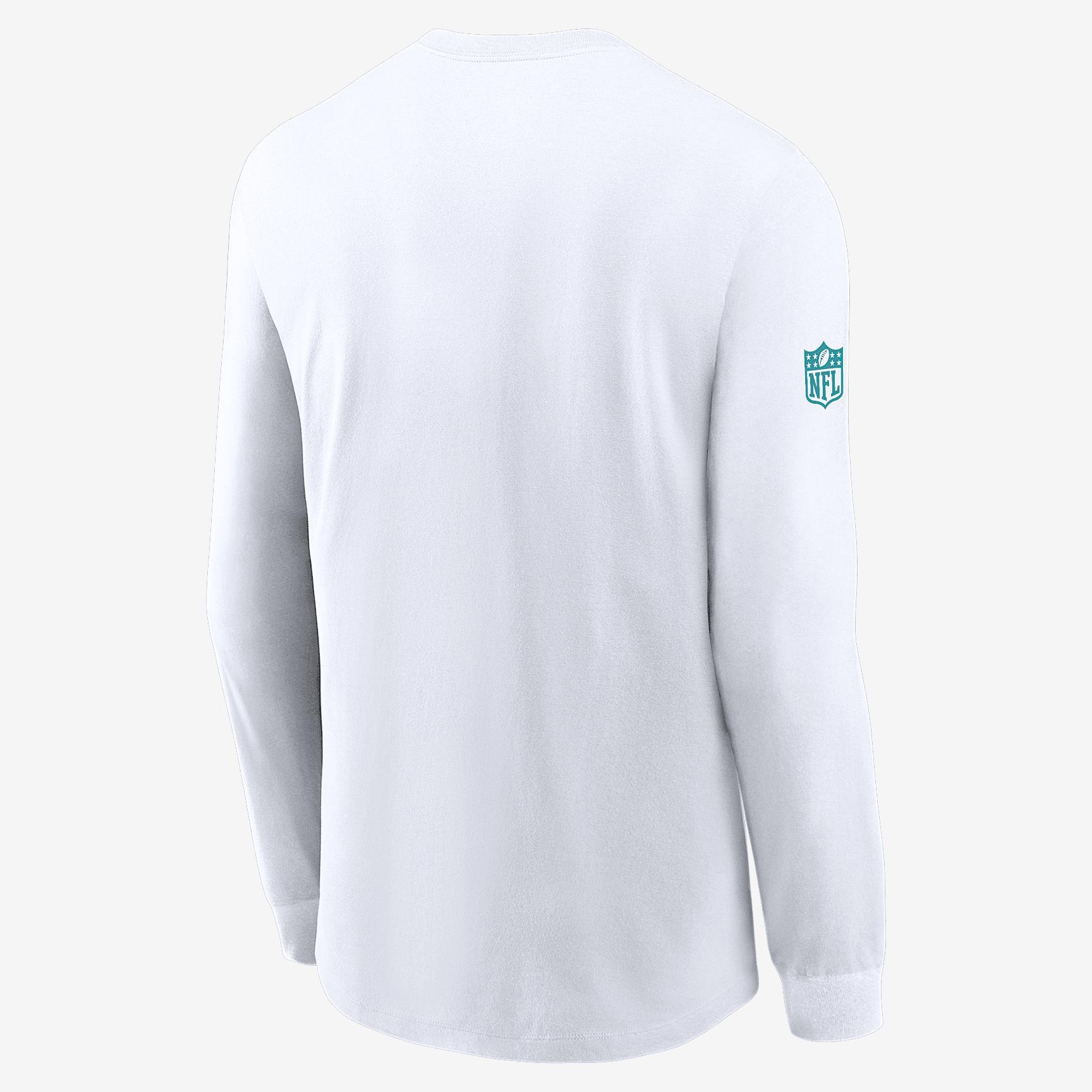 Miami Dolphins Sideline Team Issue Nike Men's Dri-FIT NFL Long-Sleeve T-Shirt Product Image