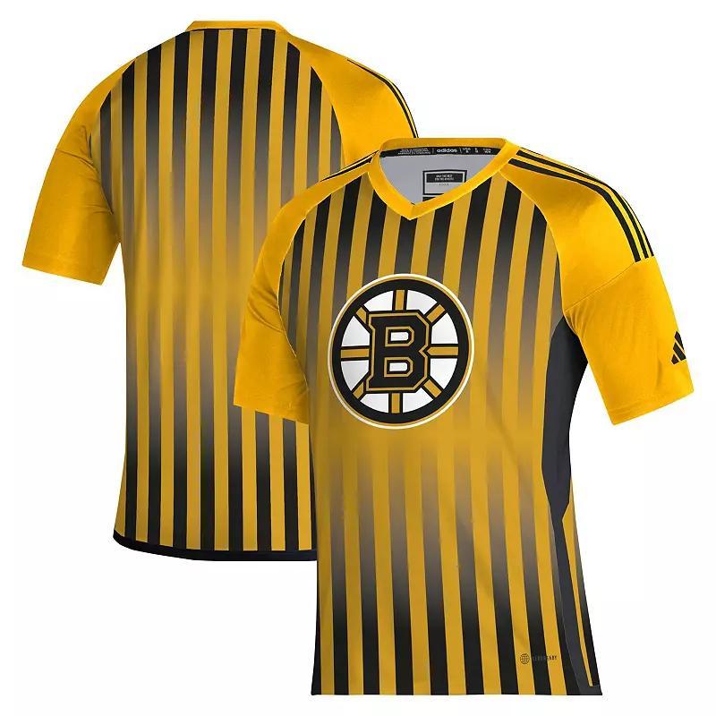 Men's adidas Gold Boston Bruins AEROREADY Raglan Soccer Top, Size: 2XL Product Image