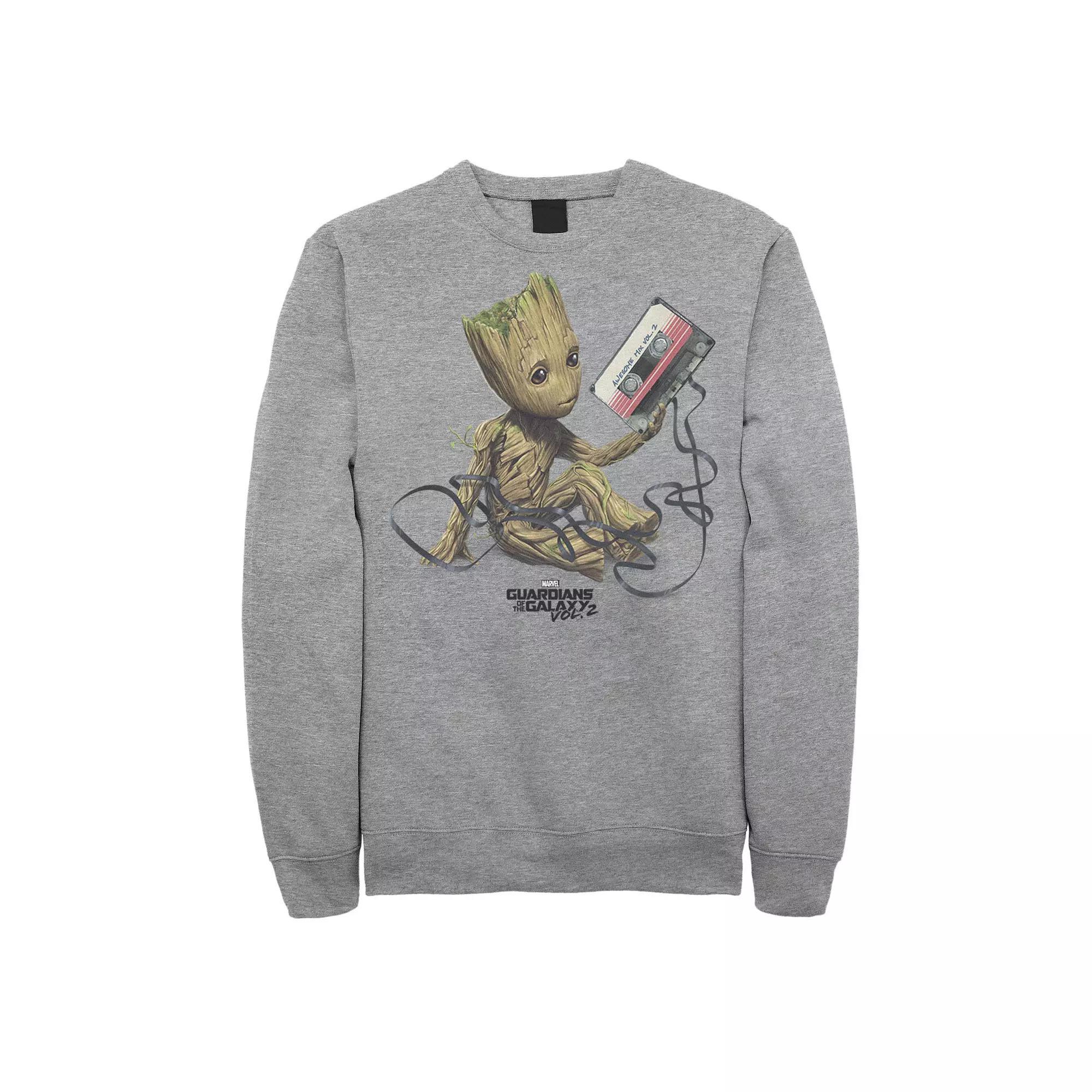 Mens Disney Pixar Cars Iconic DINOCO Gas Station Logo Pullover Fleece Athletic Grey Product Image