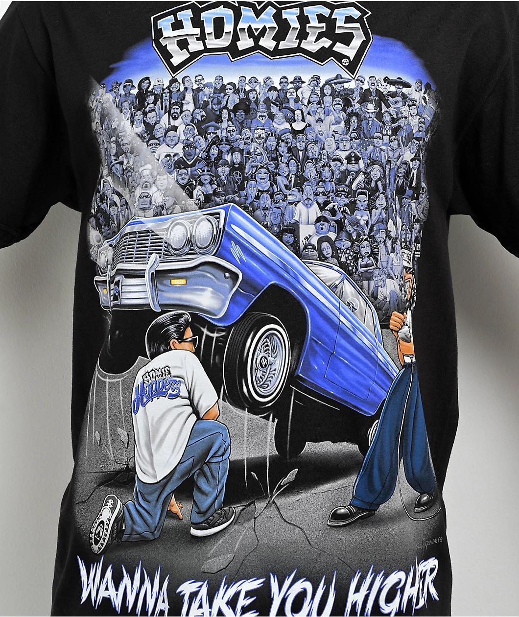 DGA Homies Take You Higher Black T-Shirt Product Image