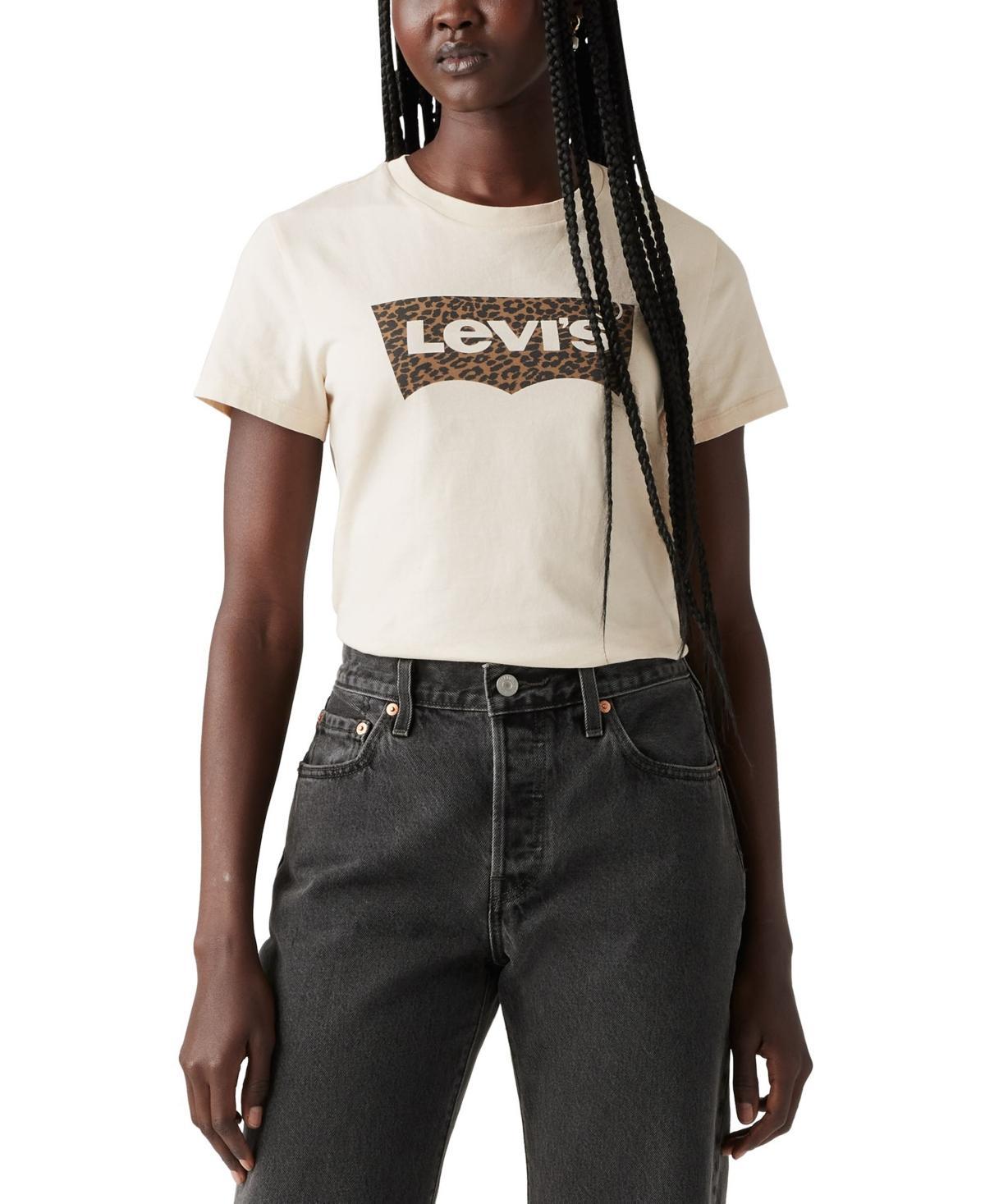Women's Levi's® Logo Perfect Tee, Size: XS, Housemark Smokestack Product Image