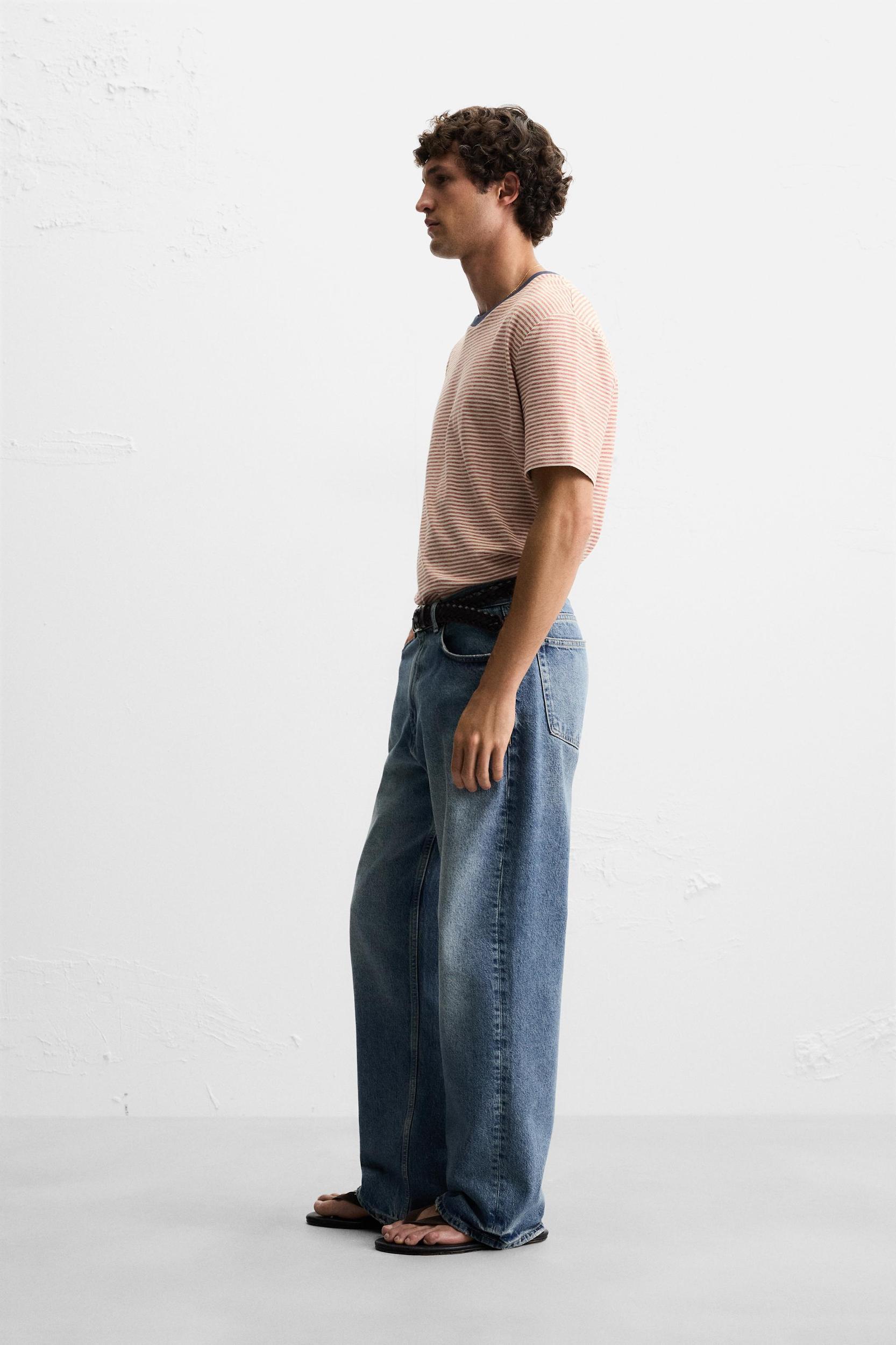CONTRAST RIB STRIPE T-SHIRT Product Image
