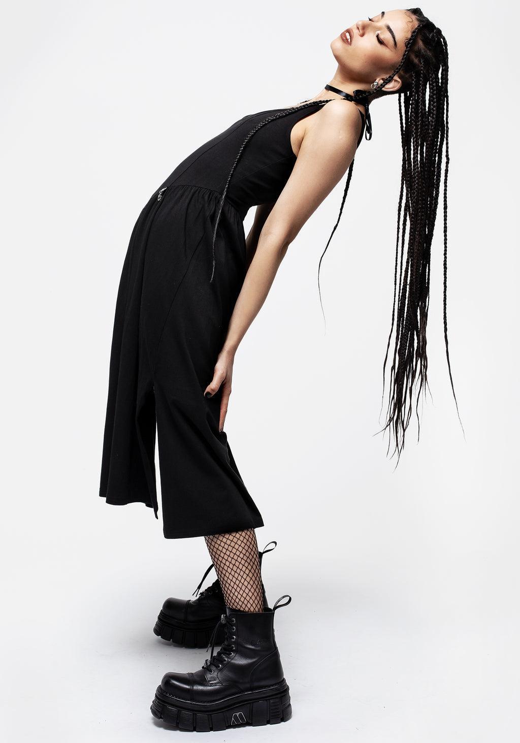 Astarte Basque Waistline Jersey Midi Dress Product Image