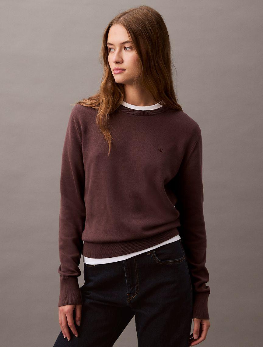 Smooth Cotton Sweater Product Image