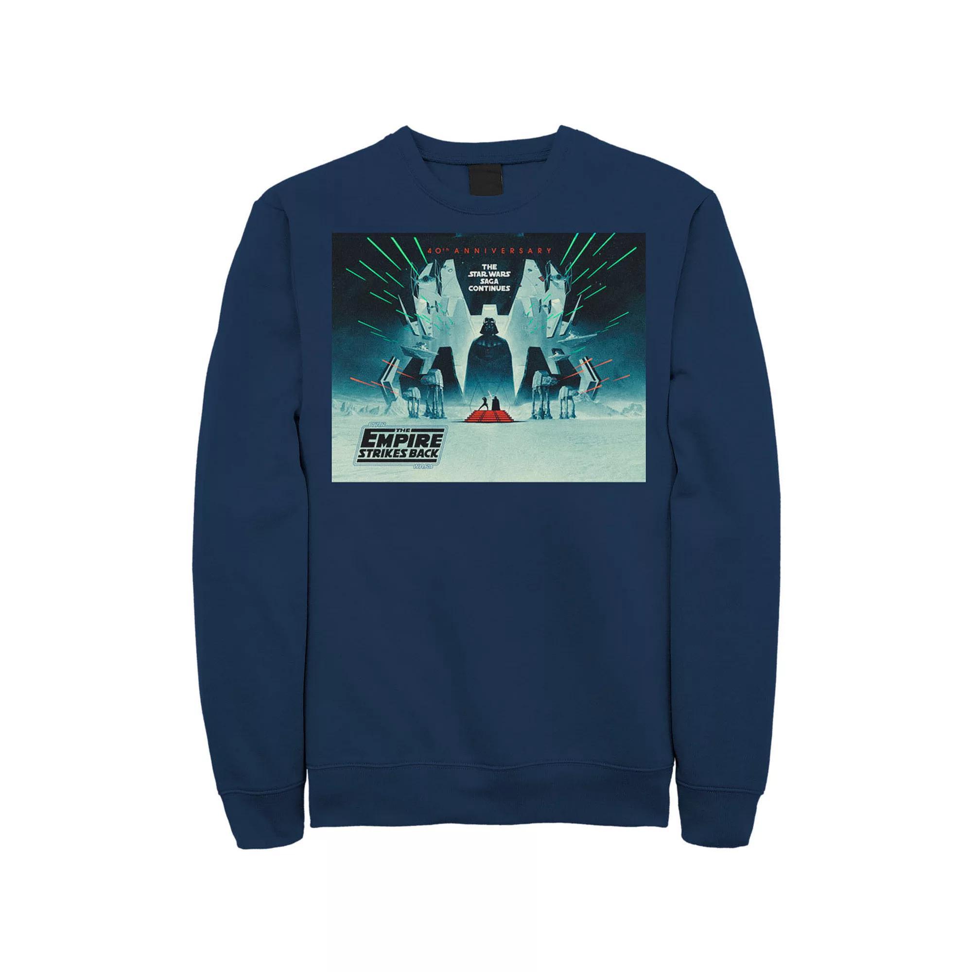 Men's Star Wars: The Empire Strikes Back 40th Anniversary Poster Sweatshirt, Size: Small, Red Product Image