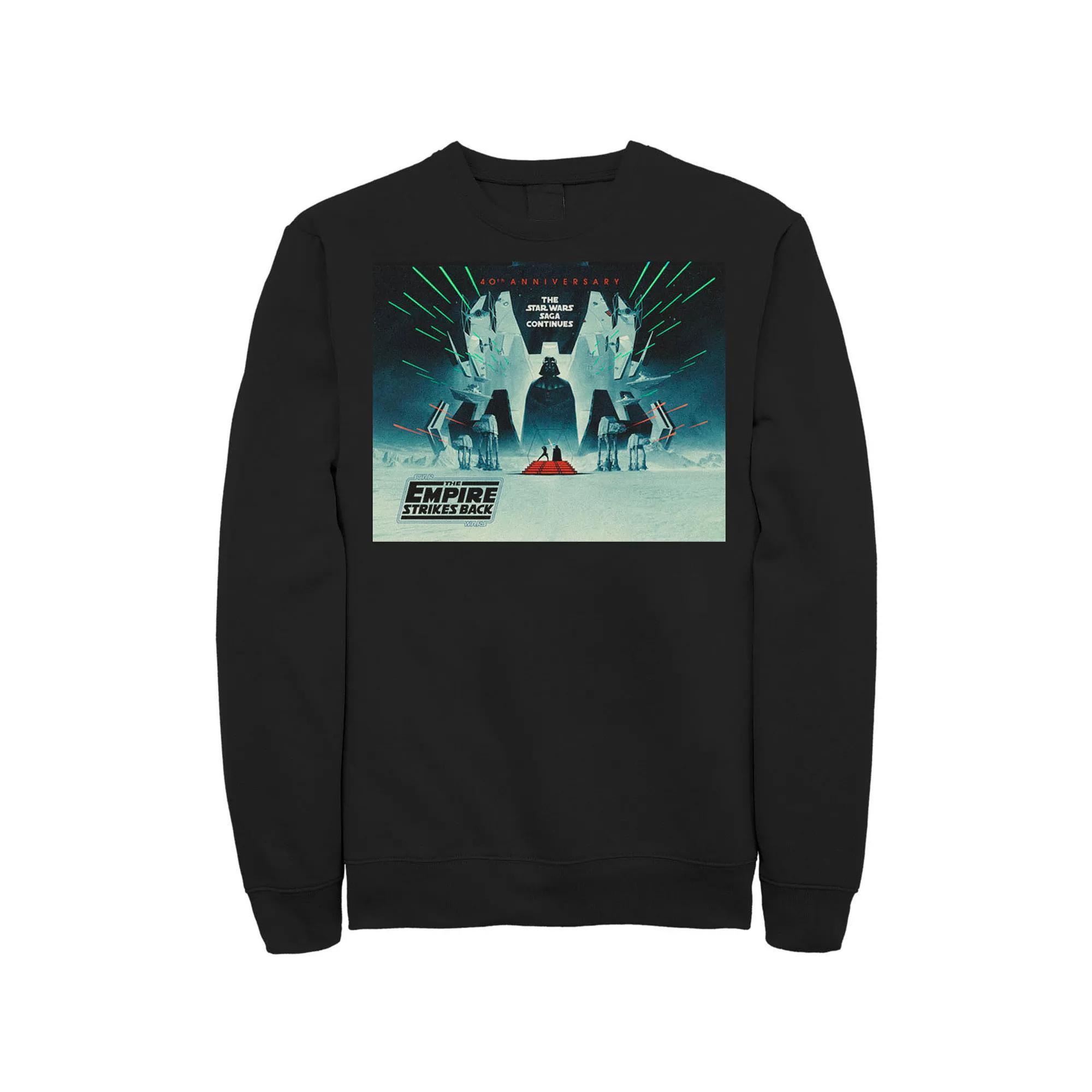 Men's Star Wars: The Empire Strikes Back 40th Anniversary Poster Sweatshirt, Size: Small, Red Product Image