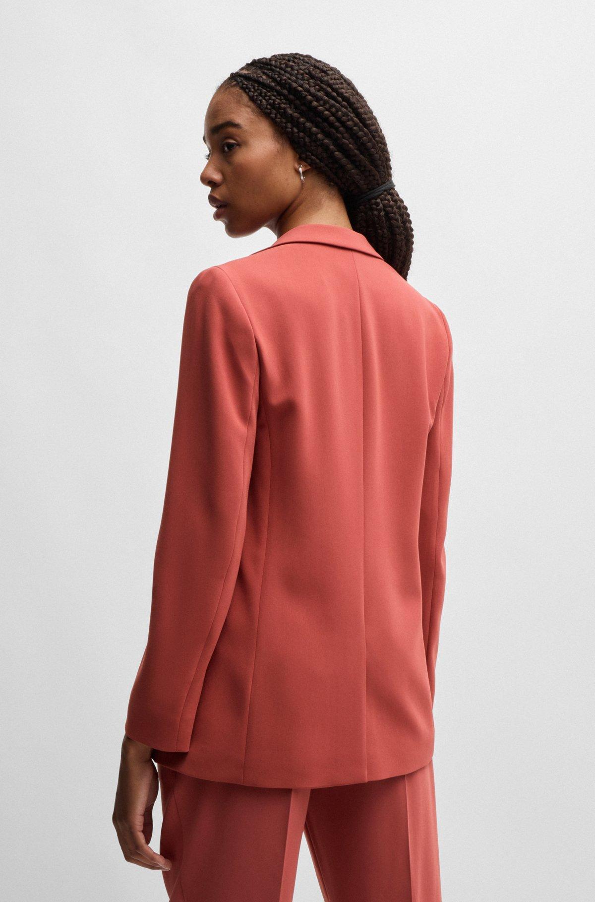 Regular-fit jacket in crease-resistant crepe Product Image