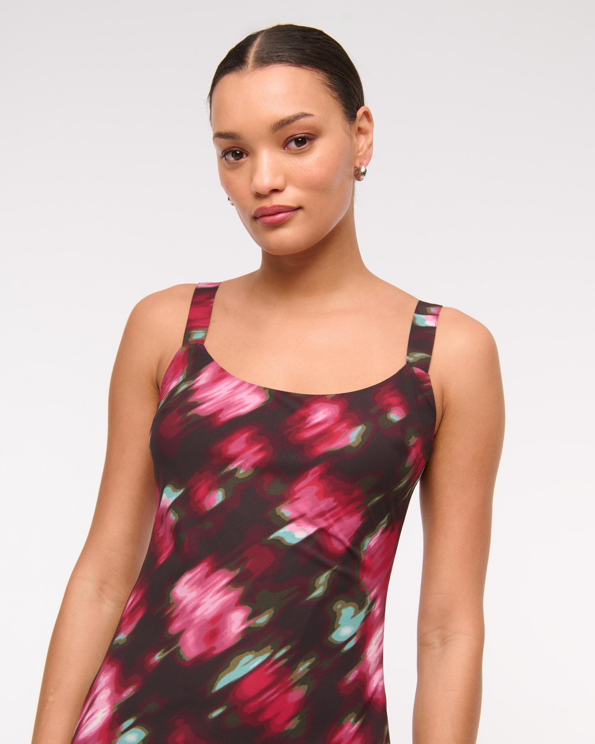 Scoopneck Slip Midi Dress Product Image