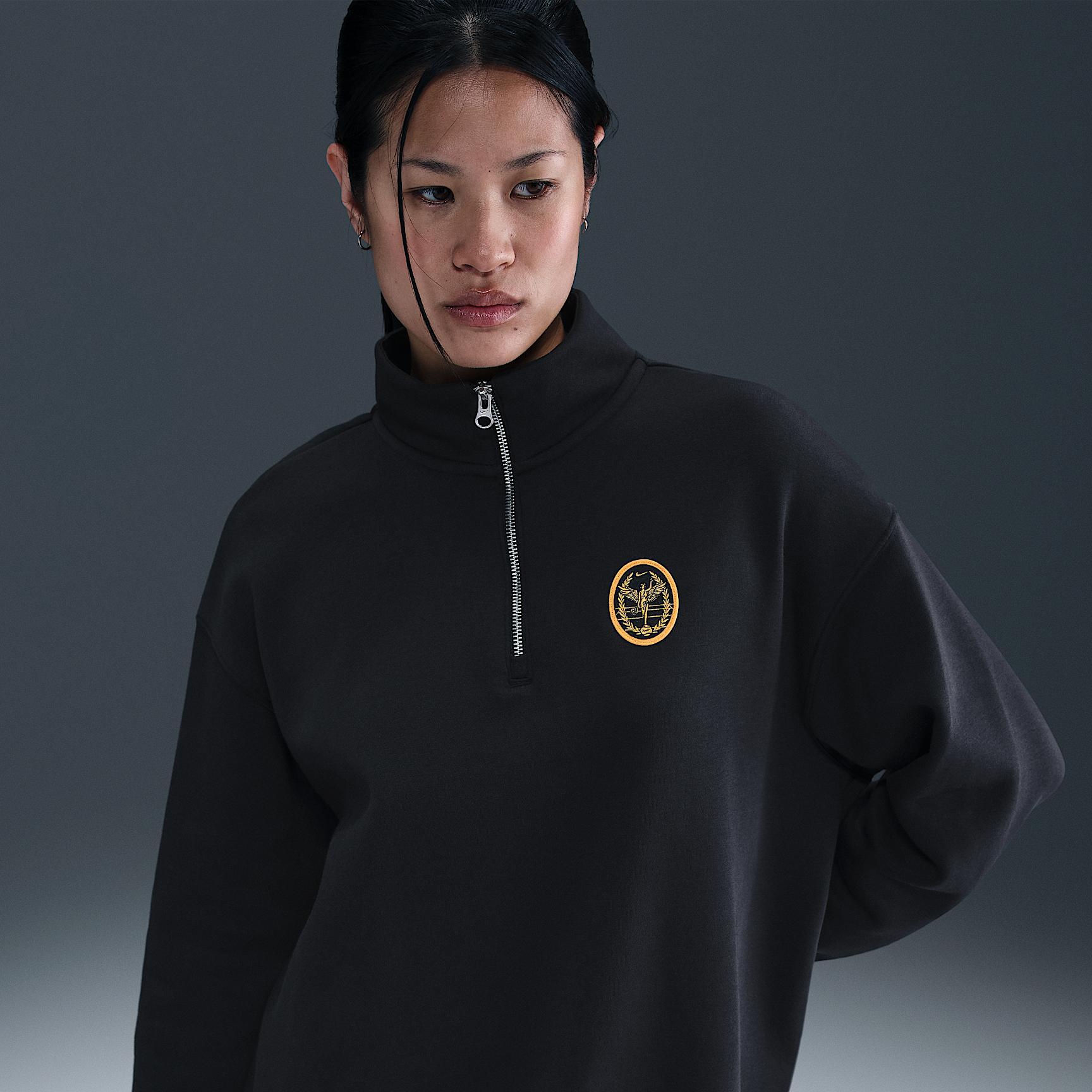 Women's Nike Sportswear Phoenix Fleece Oversized 1/4-Zip Long Sweatshirt Product Image