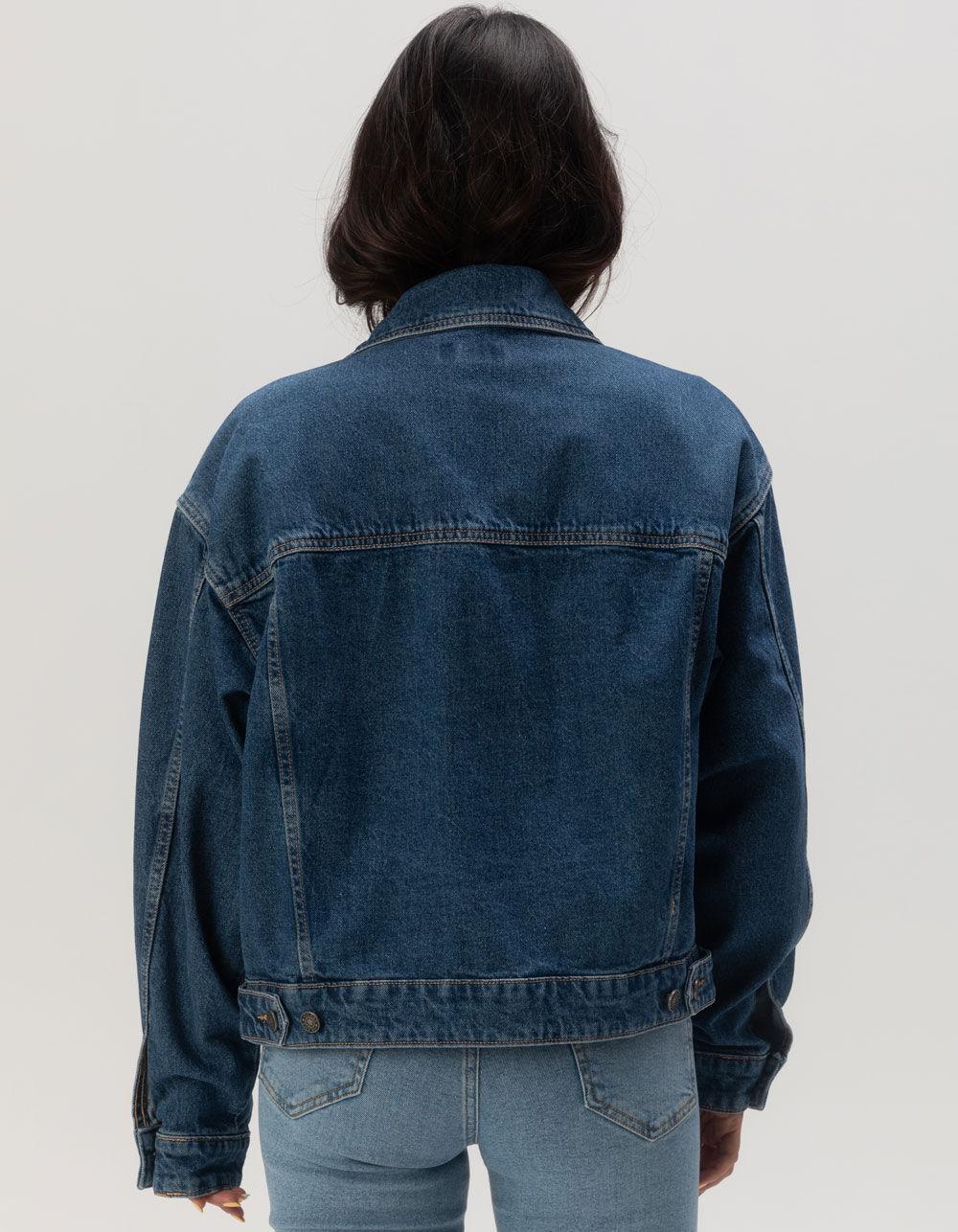 GUESS JEANS Womens Oversize Denim Jacket - MEDIUM WASH Product Image
