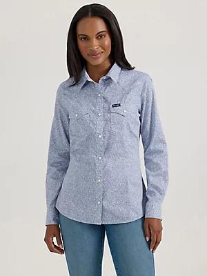 Women's Wrangler All Occasion Western Snap Shirt Stripe Product Image