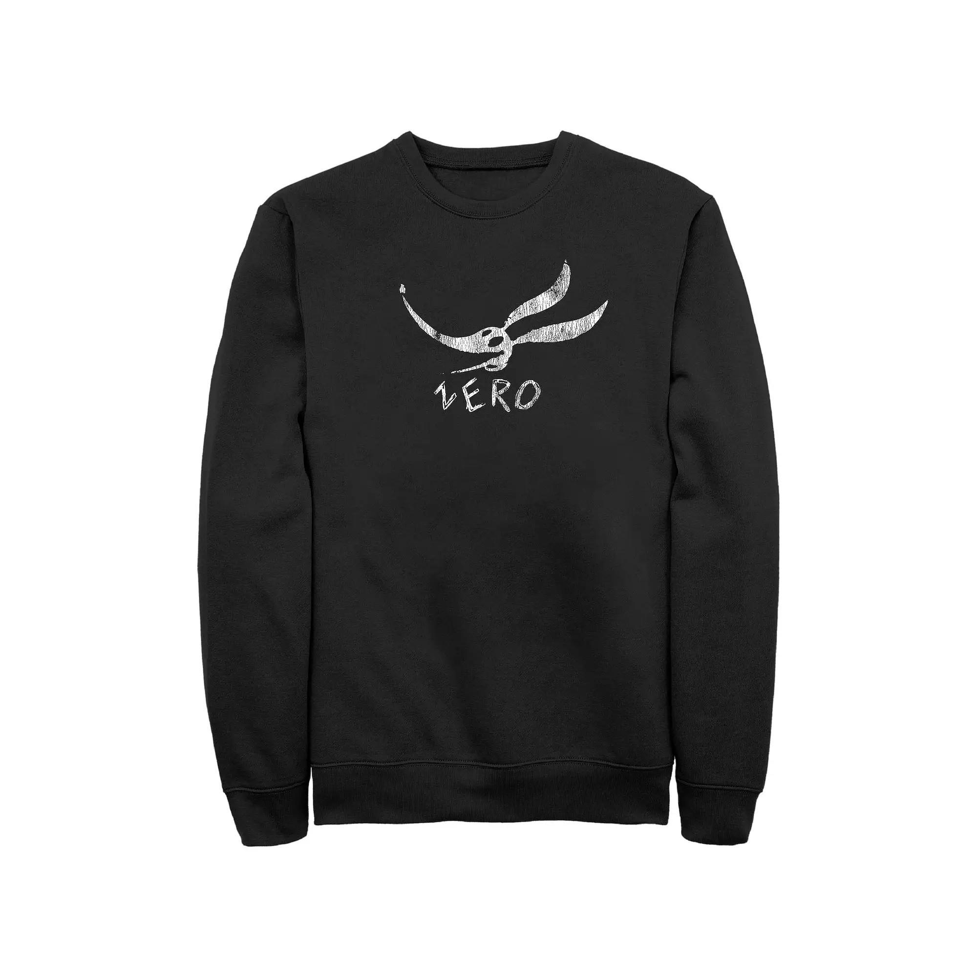 Disney's The Nightmare Before Christmas Zero Face Men's Graphic Fleece, Size: XL Tall, Black Product Image