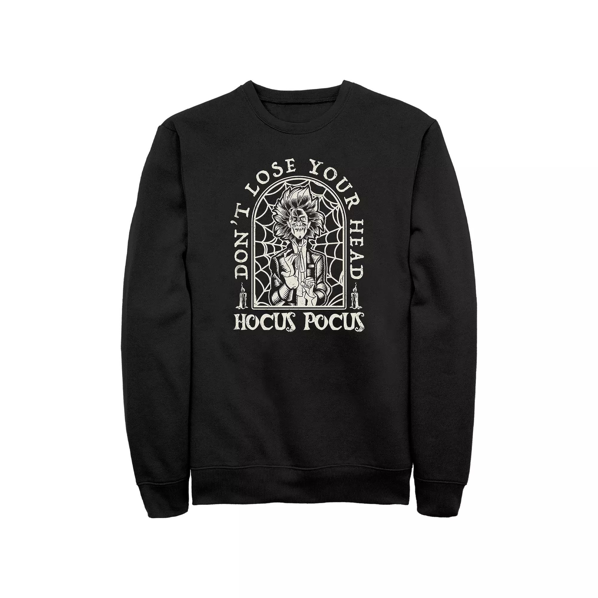Disney's Hocus Pocus Billy Butcherson Big & Tall Tombstone Graphic Fleece Pullover, Men's, Size: 4XL, Black Product Image