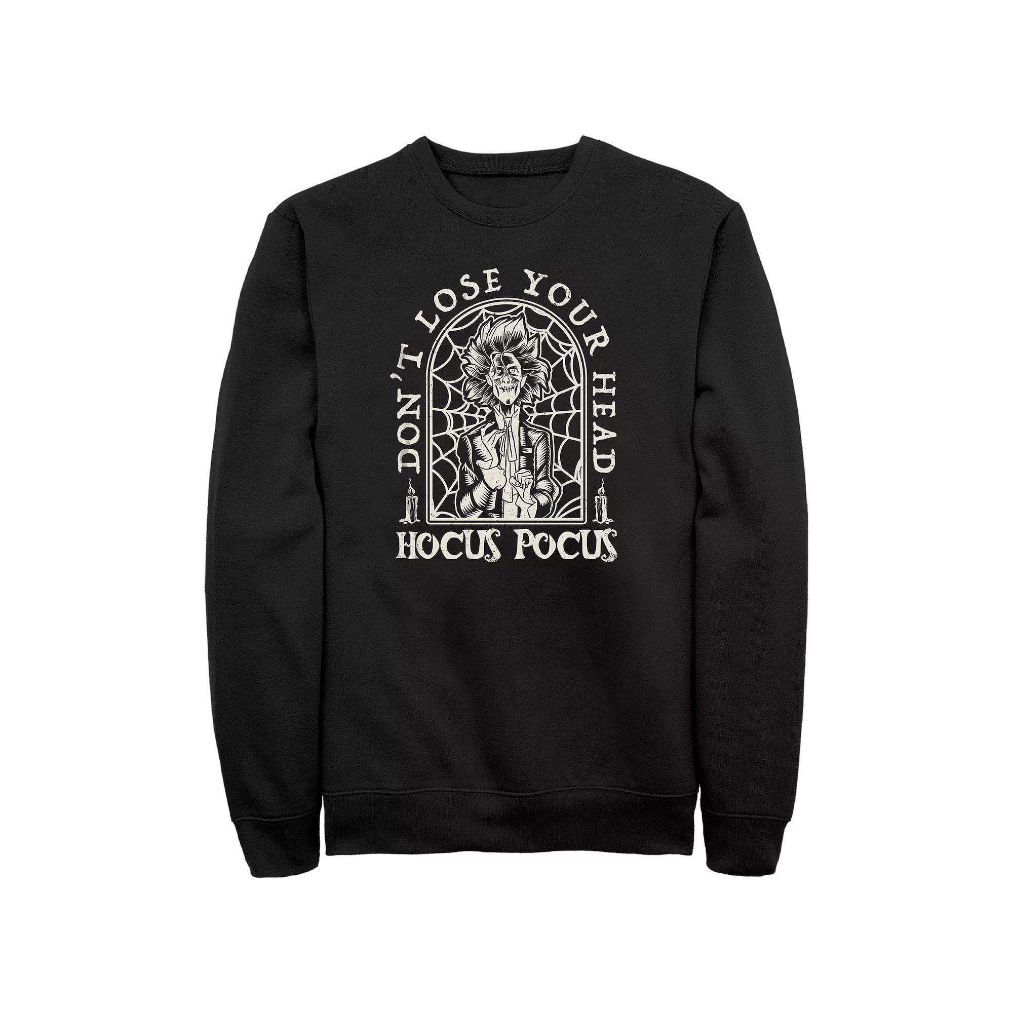Disney's Hocus Pocus Billy Butcherson Big & Tall Tombstone Graphic Fleece Pullover, Men's, Size: 4XL, Black Product Image