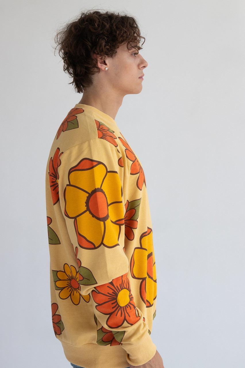 Orange Flowers Sweatshirt Product Image