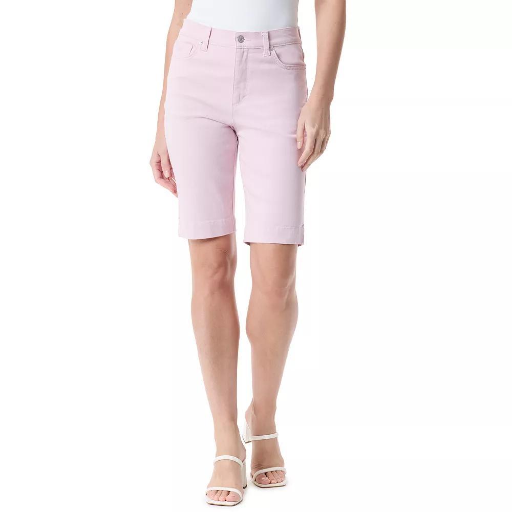 Petite Gloria Vanderbilt Amanda Bermuda Shorts, Womens Product Image