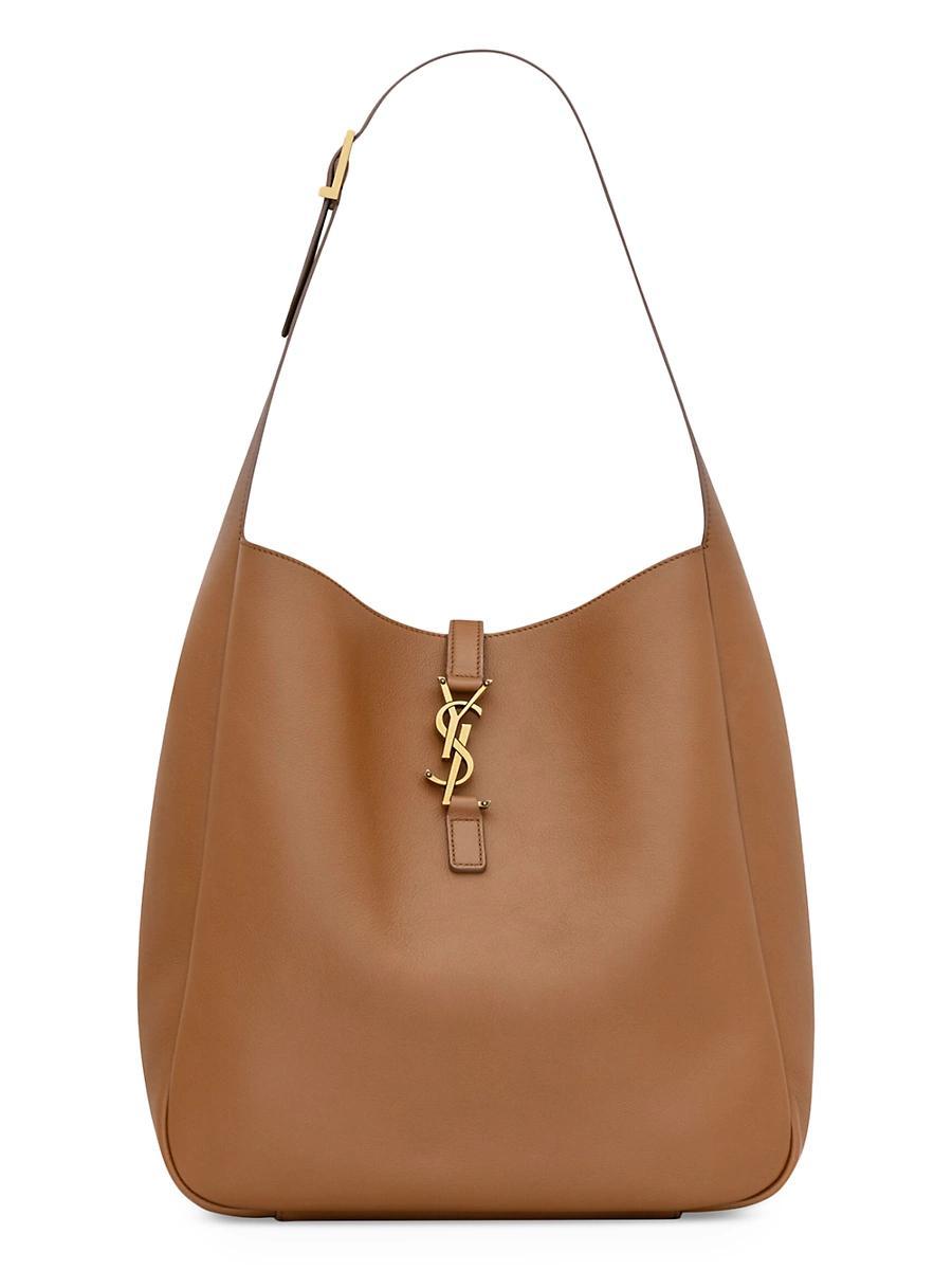 Womens Le 5  7 Supple Large Shoulder Bag in Smooth Leather Product Image