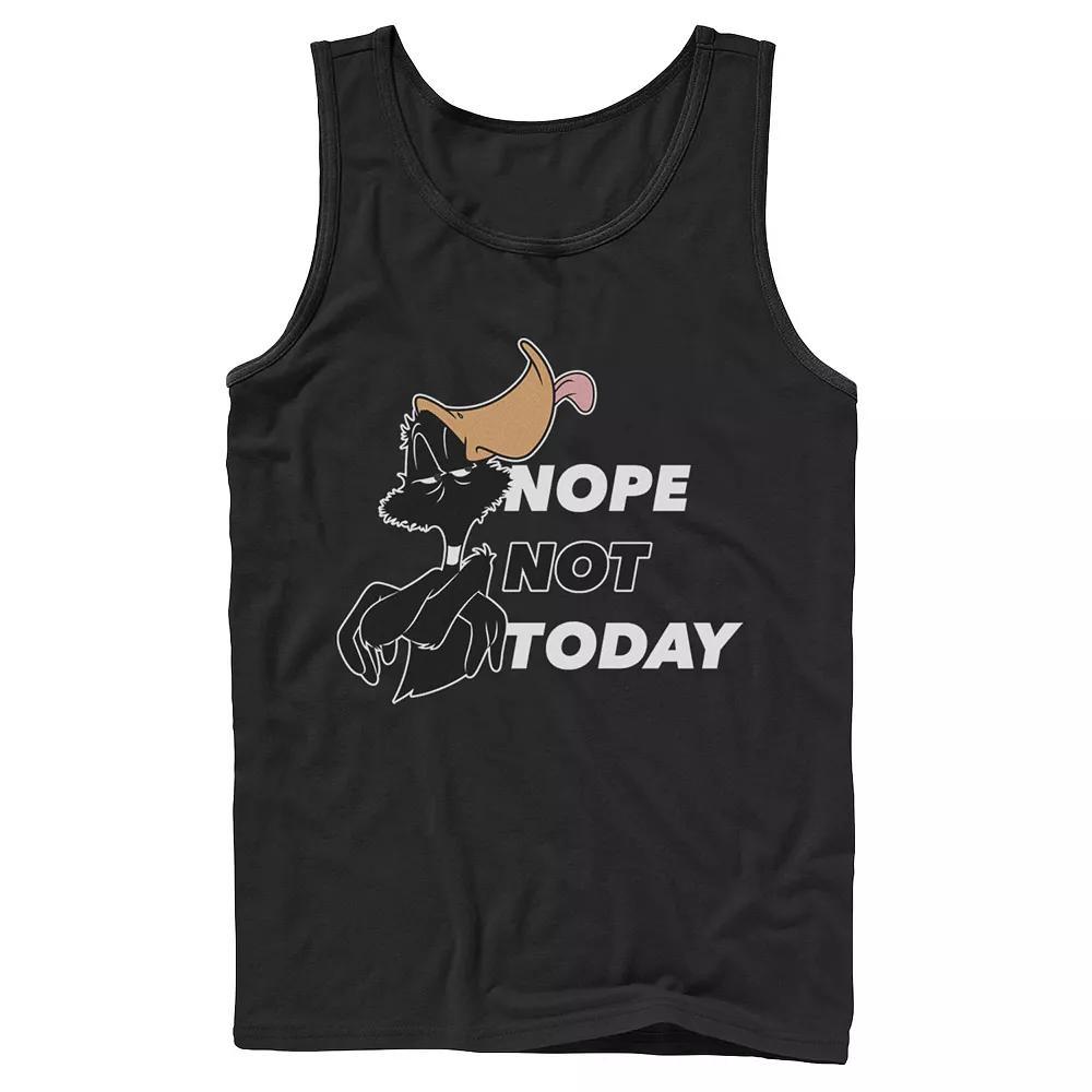 Men's Looney Tunes Daffy Duck Nope Not Today Tank Top, Size: Large, Black Product Image