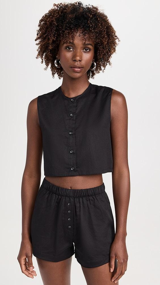 Leset Yoko Crew Neck Vest | Shopbop Product Image
