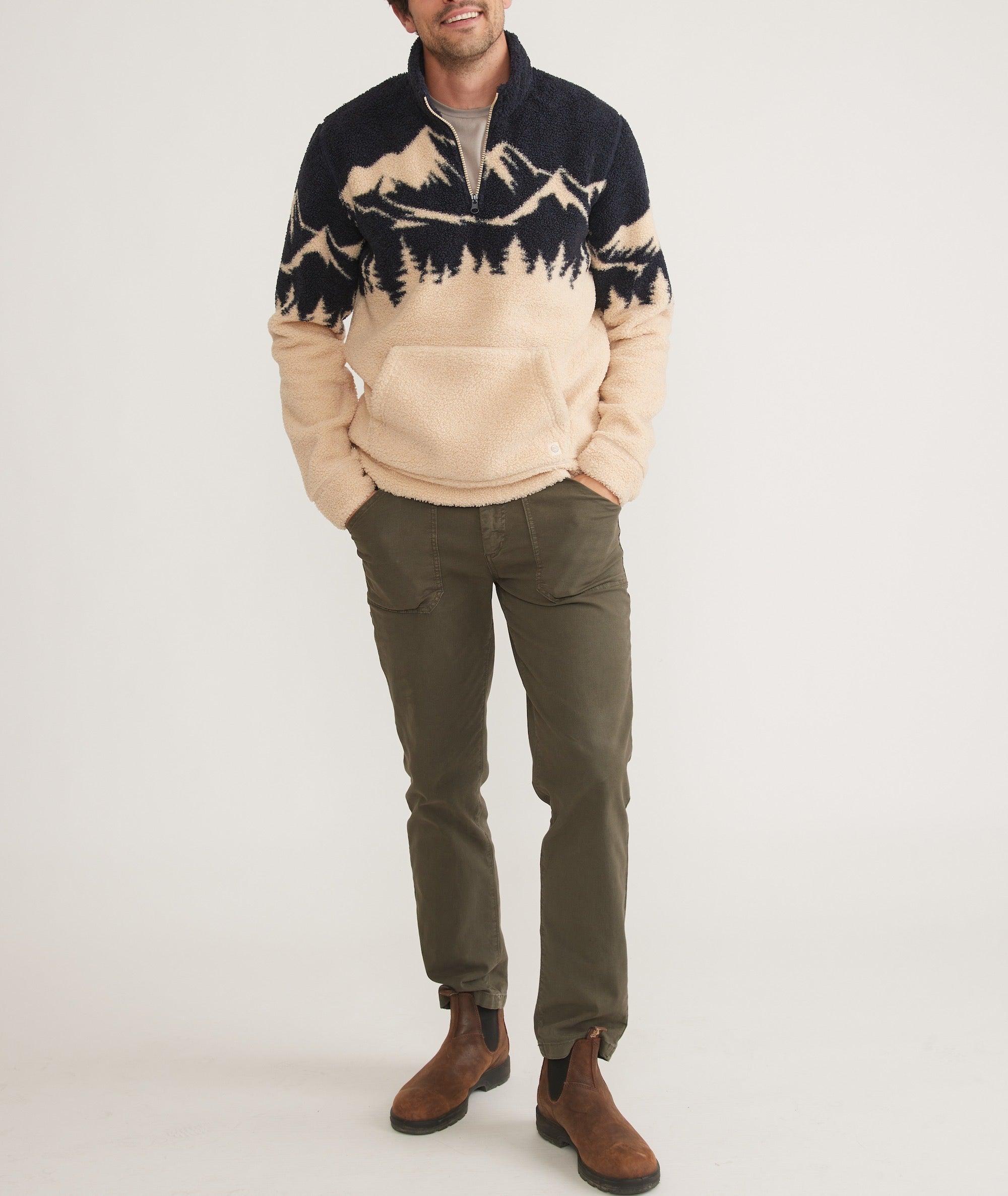 Mountain Scene Quarter-Zip Fleece - Exclusive Product Image
