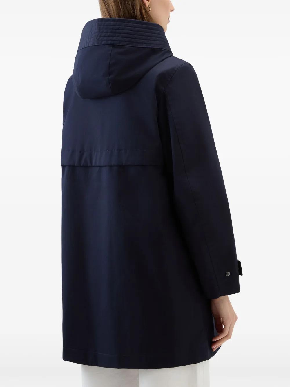 cotton hooded parka coat Product Image