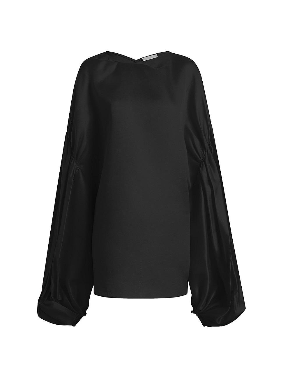 Womens Quico Silk Blouson-Sleeve Top Product Image