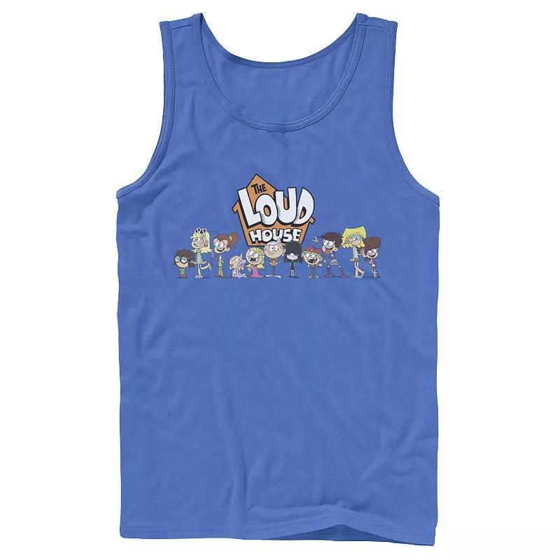 Men's Nickelodeon The Loud House Cast Tank Top, Size: XL, Grey Product Image