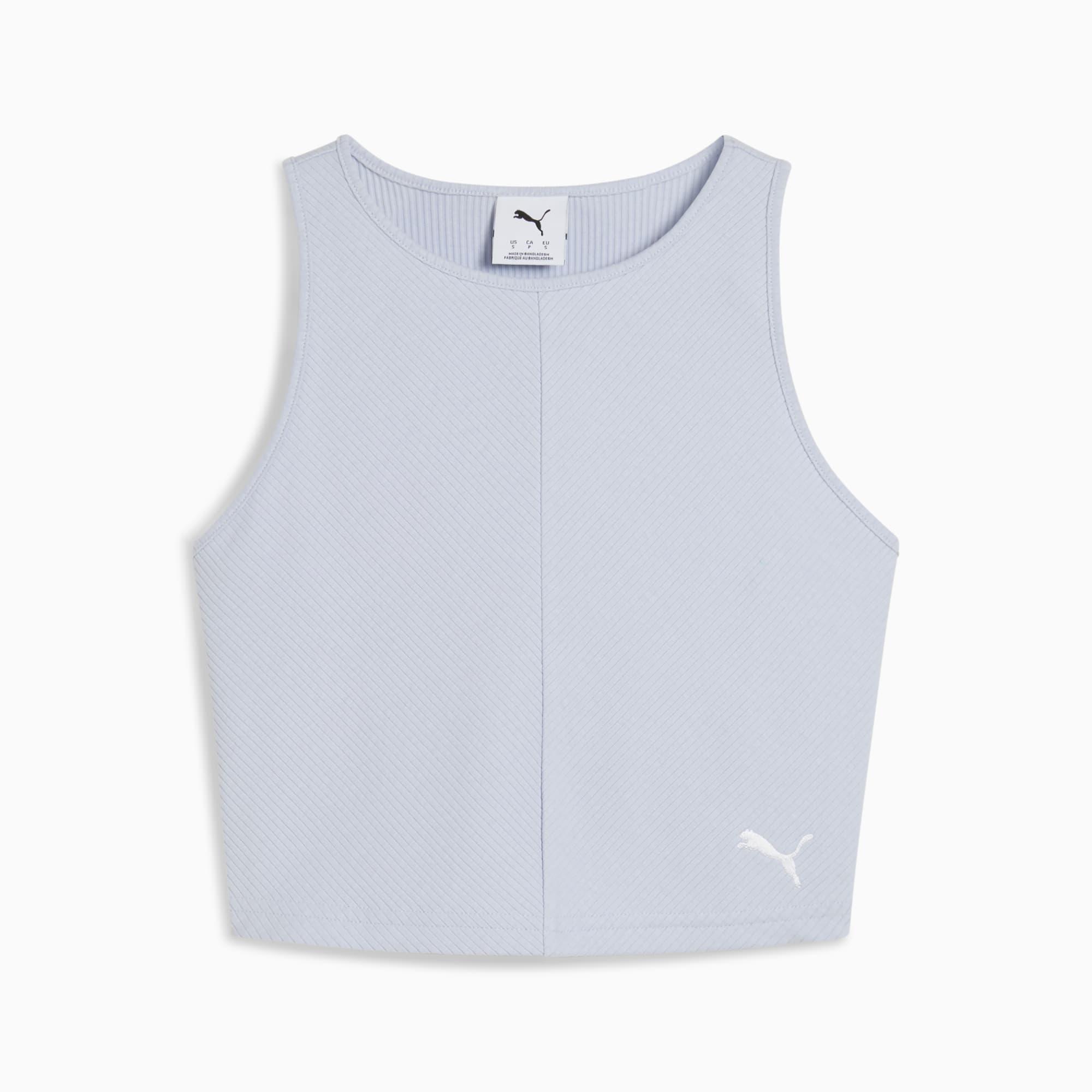 PUMA Wardrobe Essentials Women's Ribbed Crop Top Product Image