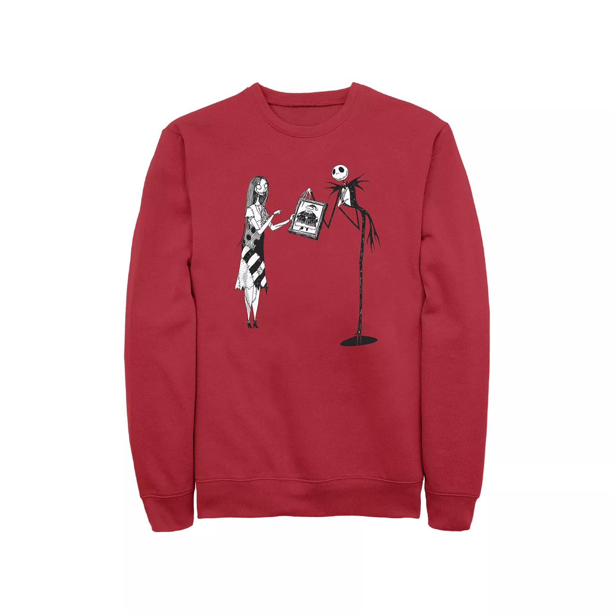 Disneys The Nightmare Before Christmas Santa Claus Portrait Mens Graphic Fleece Product Image