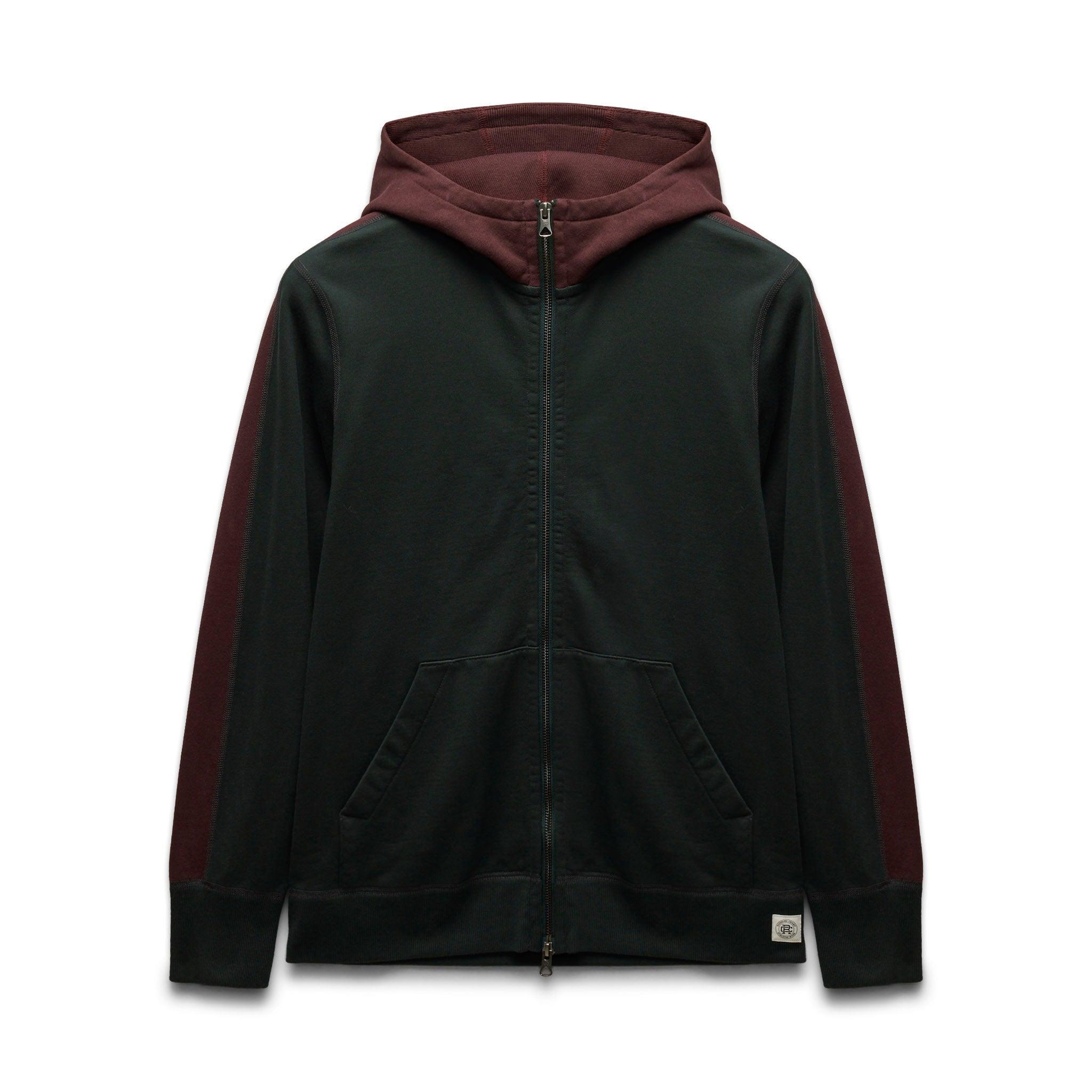 Midweight Terry Racer Slim Zip Hoodie Male Product Image