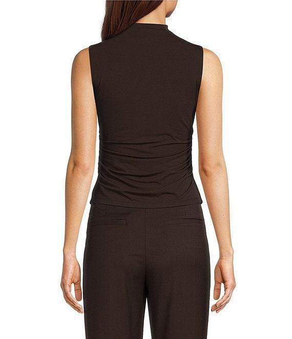Alex Marie Wendy Draped Cowl Neck Sleeveless Blouse Product Image