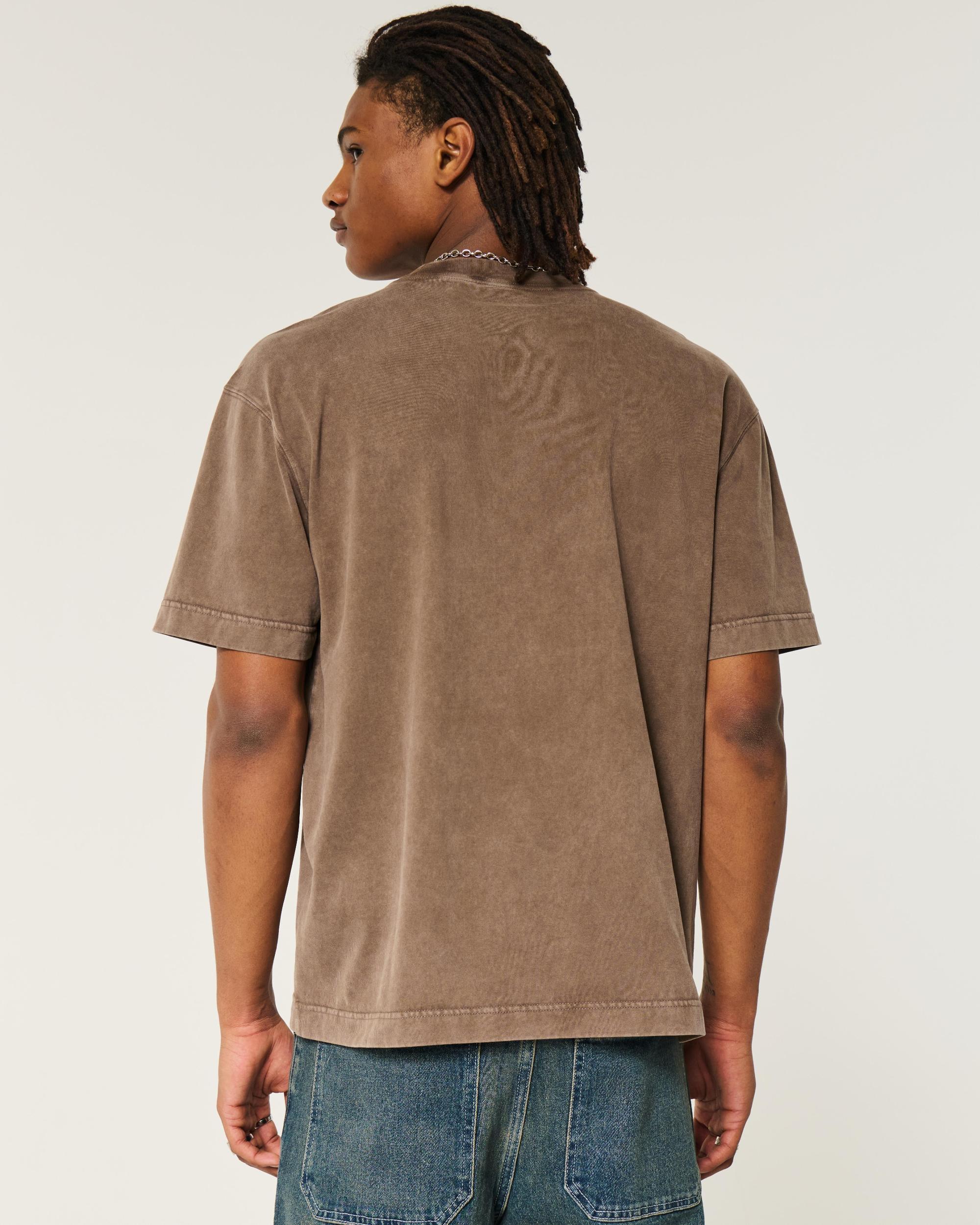 Boxy Heavyweight Washed Crew T-Shirt Product Image