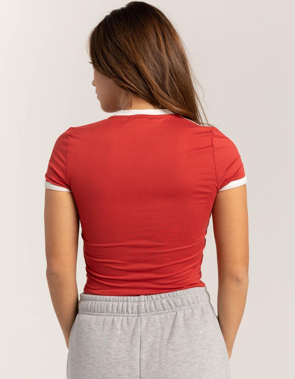RSQ Womens France Baby Tee - RED Product Image