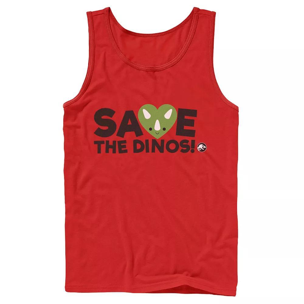 Men's Jurassic World: Fallen Kingdom Save The Dinos! Tank Top, Size: XL, Grey Product Image