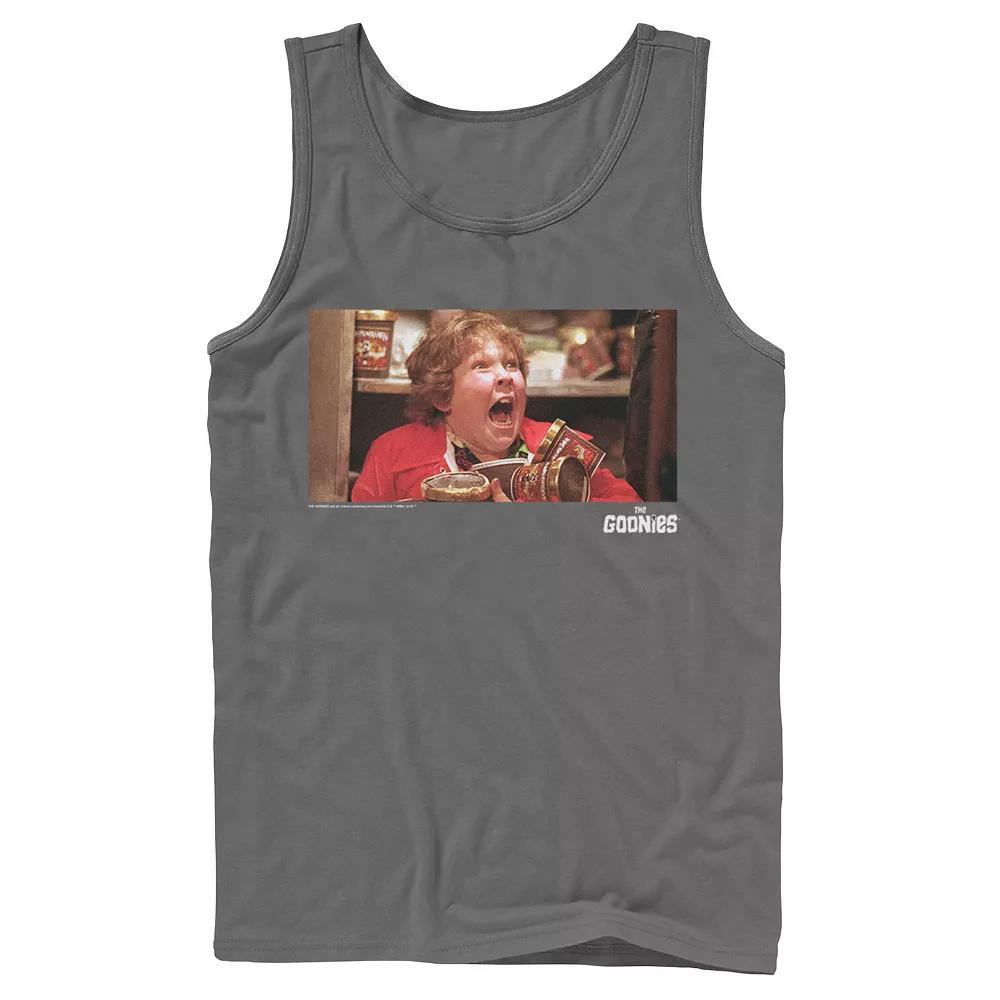 Men's The Goonies Chunk Snack Time Portrait Tank Top, Size: Small, Grey Product Image