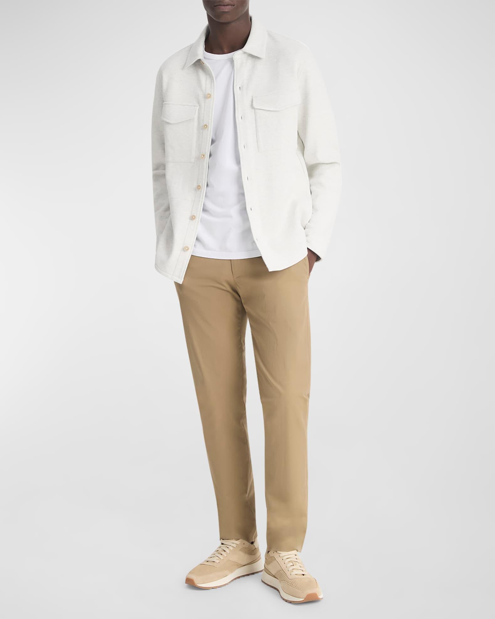 Men's Solid 4-Pocket Shirt Jacket Product Image