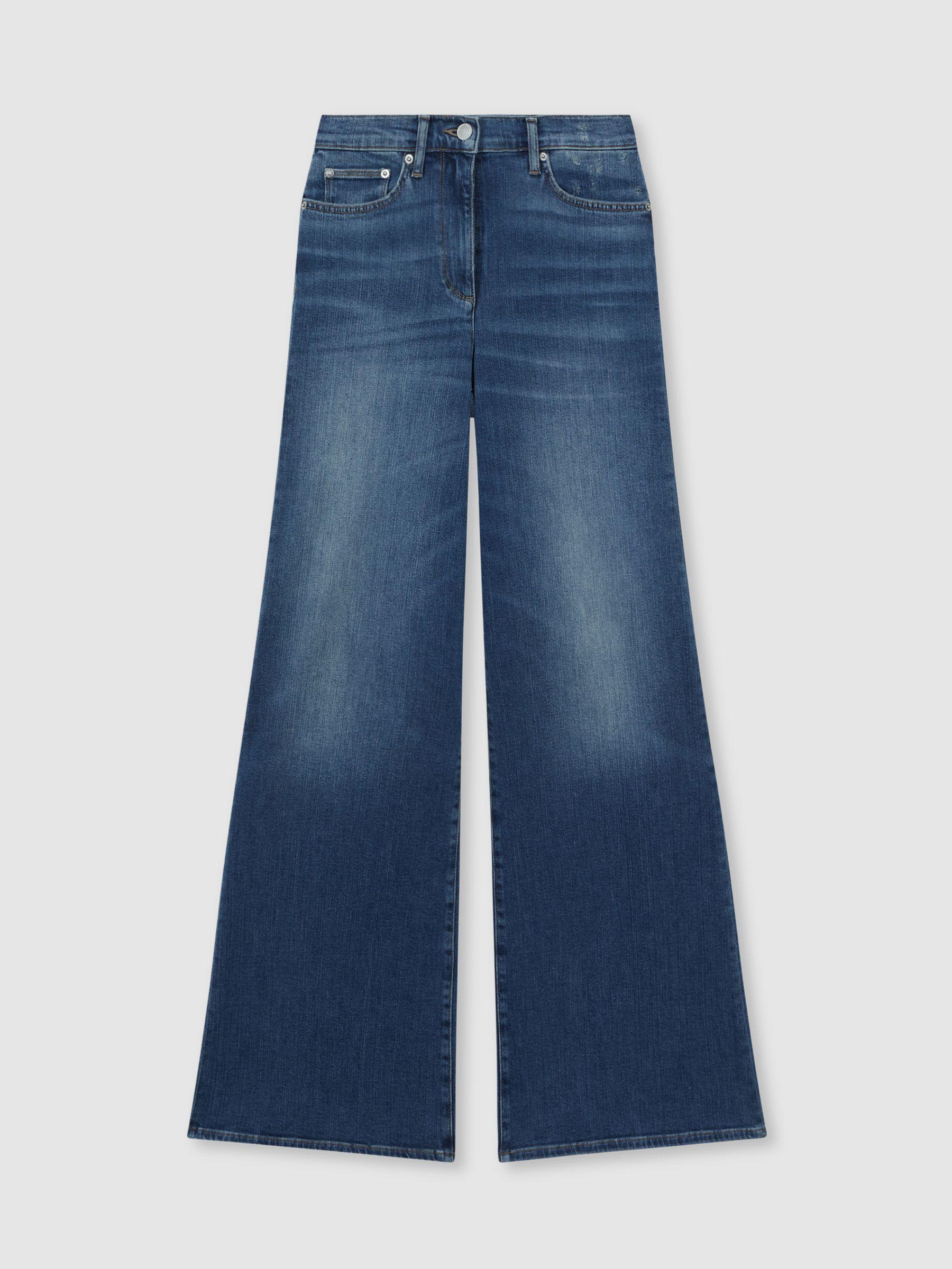 Palazzo Jeans in Mid Blue Product Image